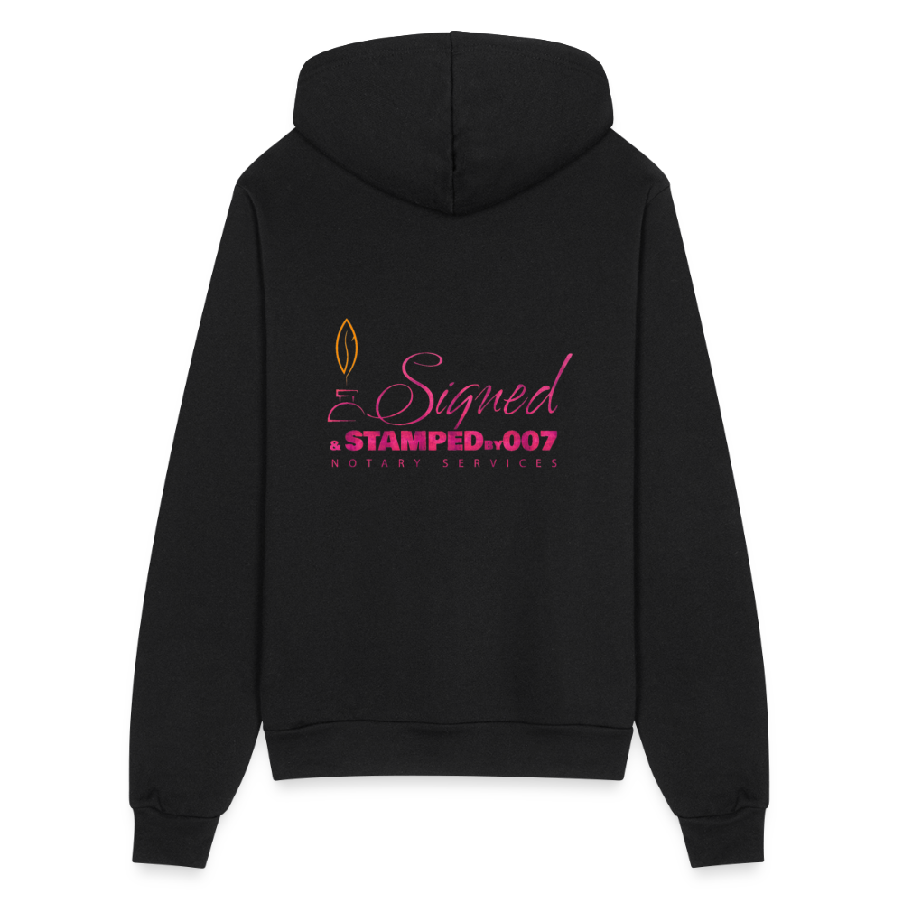 Pnk 2-Sided Bella + Canvas Unisex Full Zip Hoodie - black