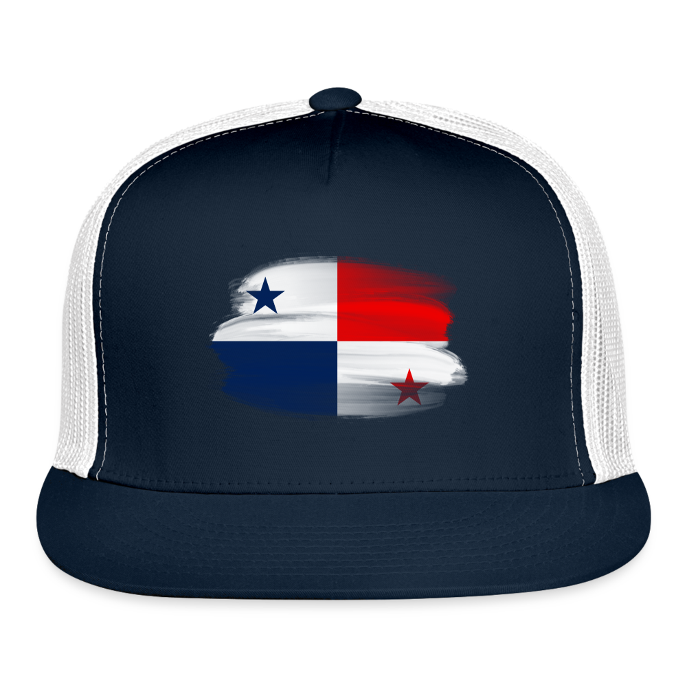 Panama Flag Faded - Trucker Cap - navy/white