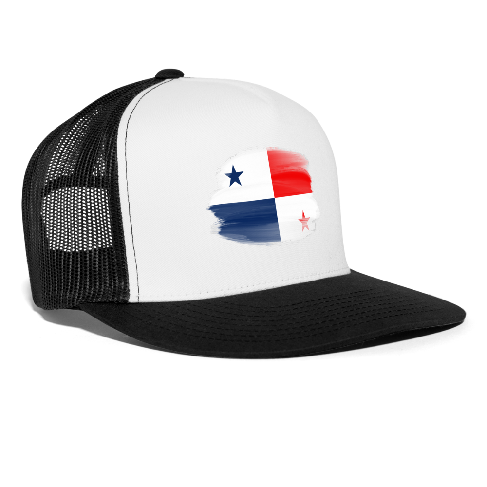 Panama Flag Faded - Trucker Cap - white/black