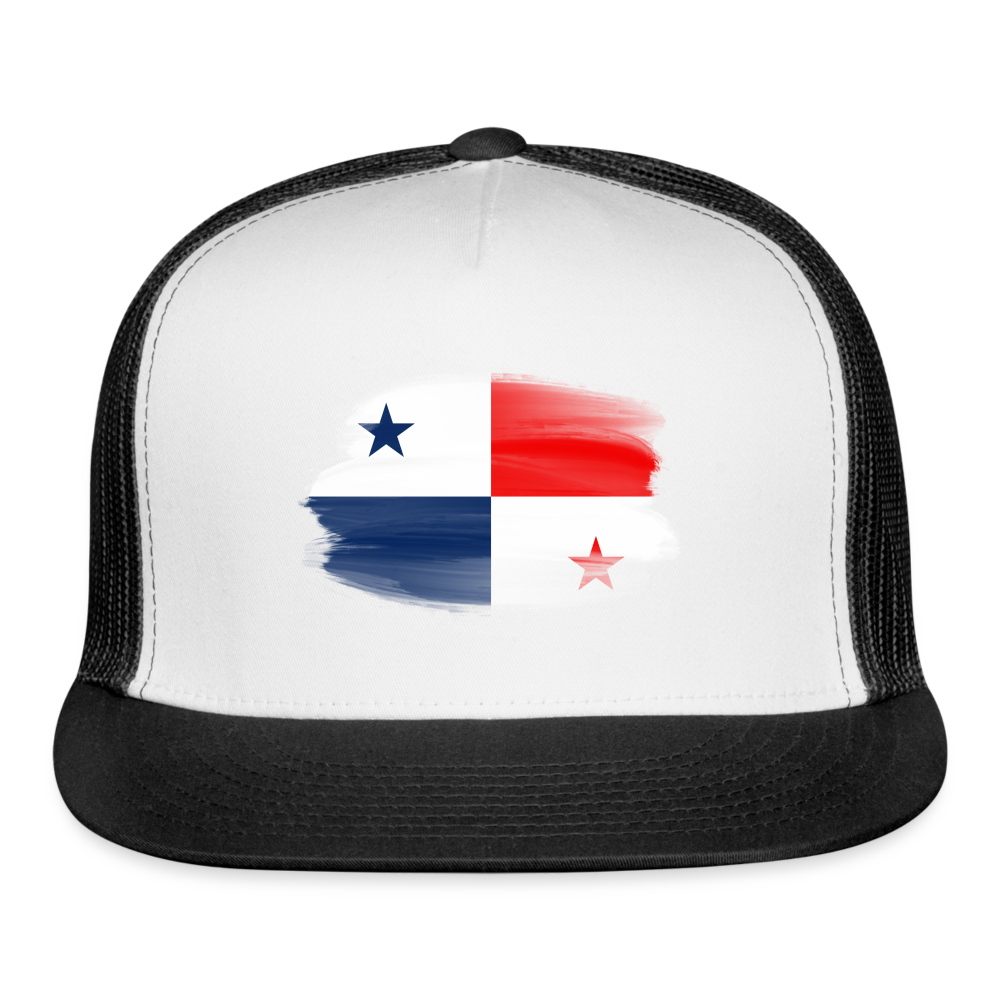 Panama Flag Faded - Trucker Cap - white/black