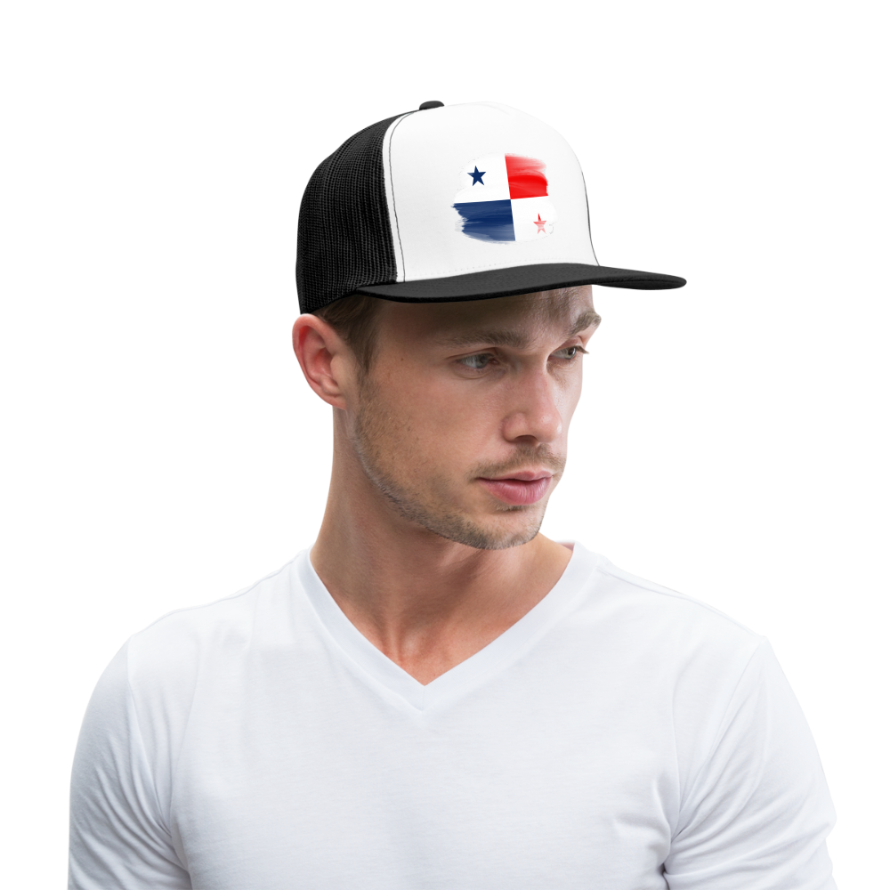 Panama Flag Faded - Trucker Cap - white/black