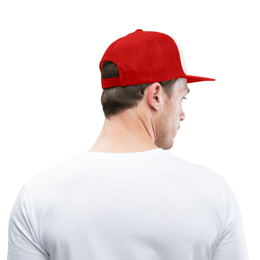 Panama Flags Waving - Trucker Cap - white/red