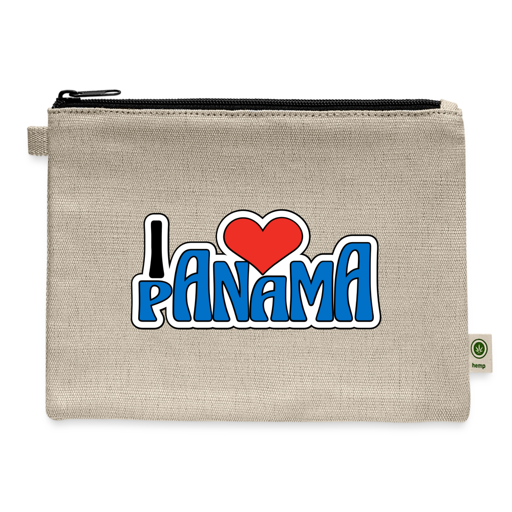 I Love Panama - Carry All Pouch - natural