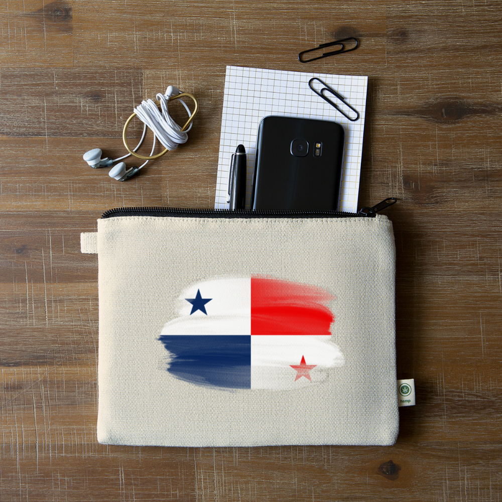 Panama Flag - Carry All Pouch - natural
