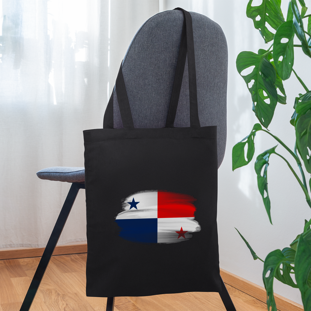 Panama Flag - Tote Bag - black