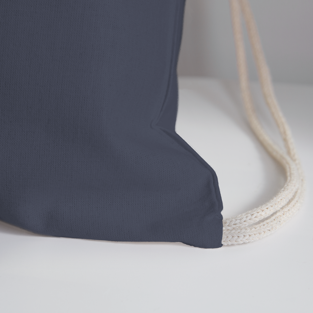 Panama Flag - Cotton Drawstring Bag - navy