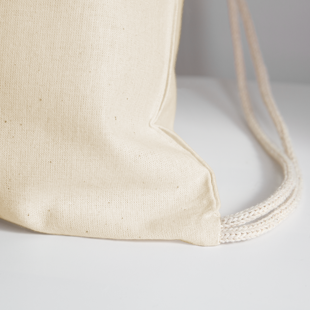 Panama Flag - Cotton Drawstring Bag - natural