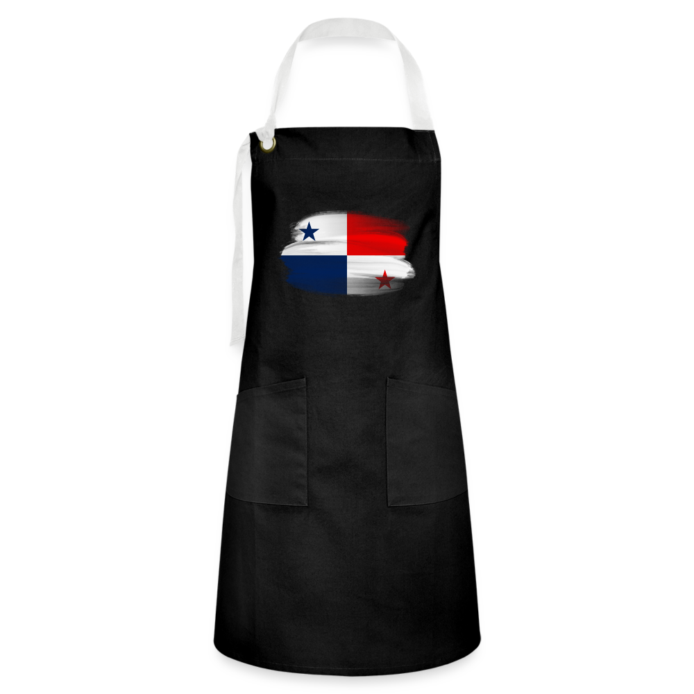 Panama Flag - Artisan Apron - black/white