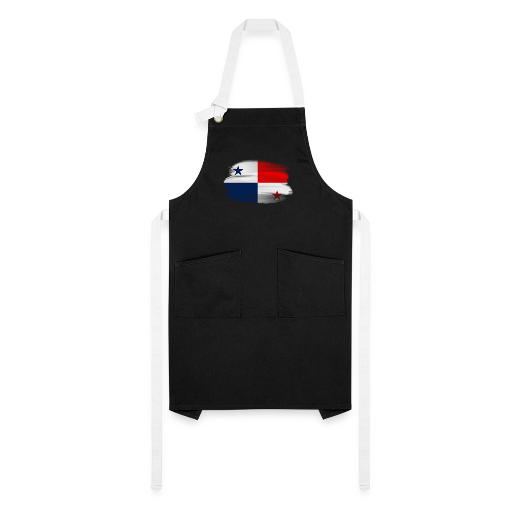 Panama Flag - Artisan Apron - black/white