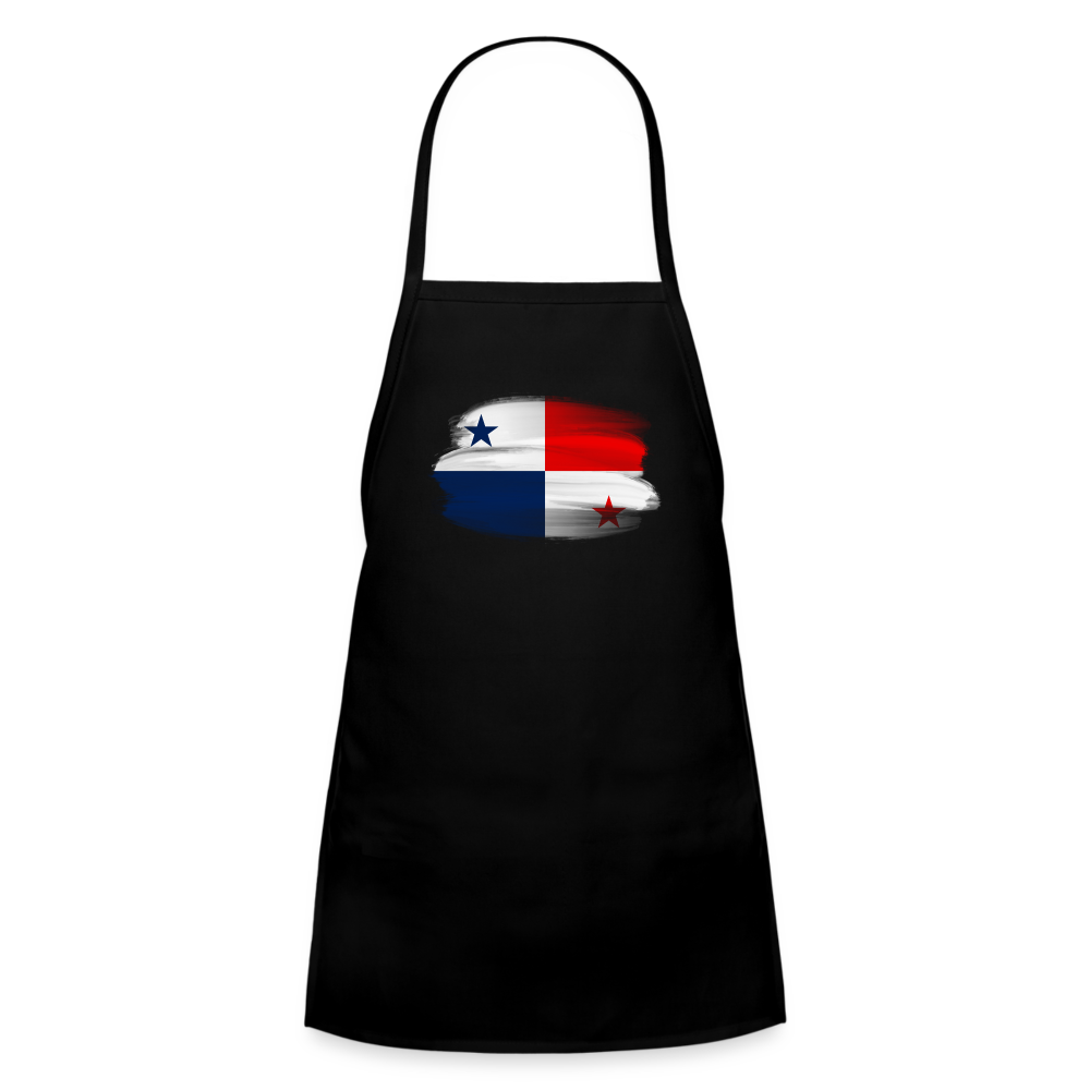 Panama Flag - Kids' Apron - black