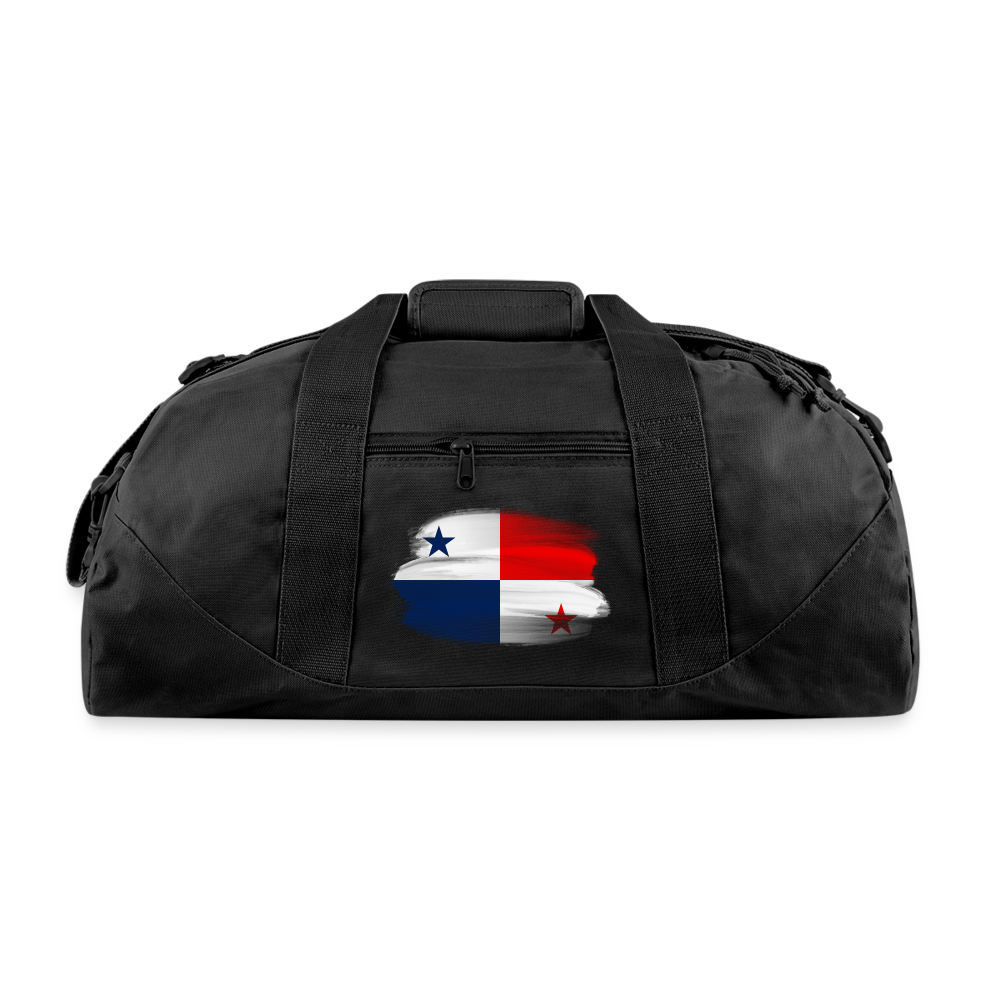 Panama Flag - Recycled Duffel Bag - black