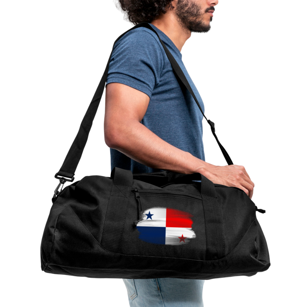 Panama Flag - Recycled Duffel Bag - black