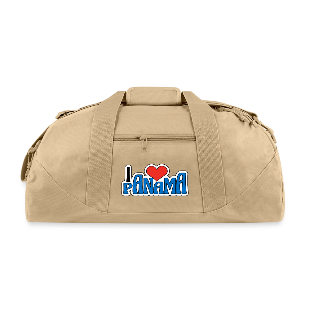 I Love Panama - Recycled Duffel Bag - beige