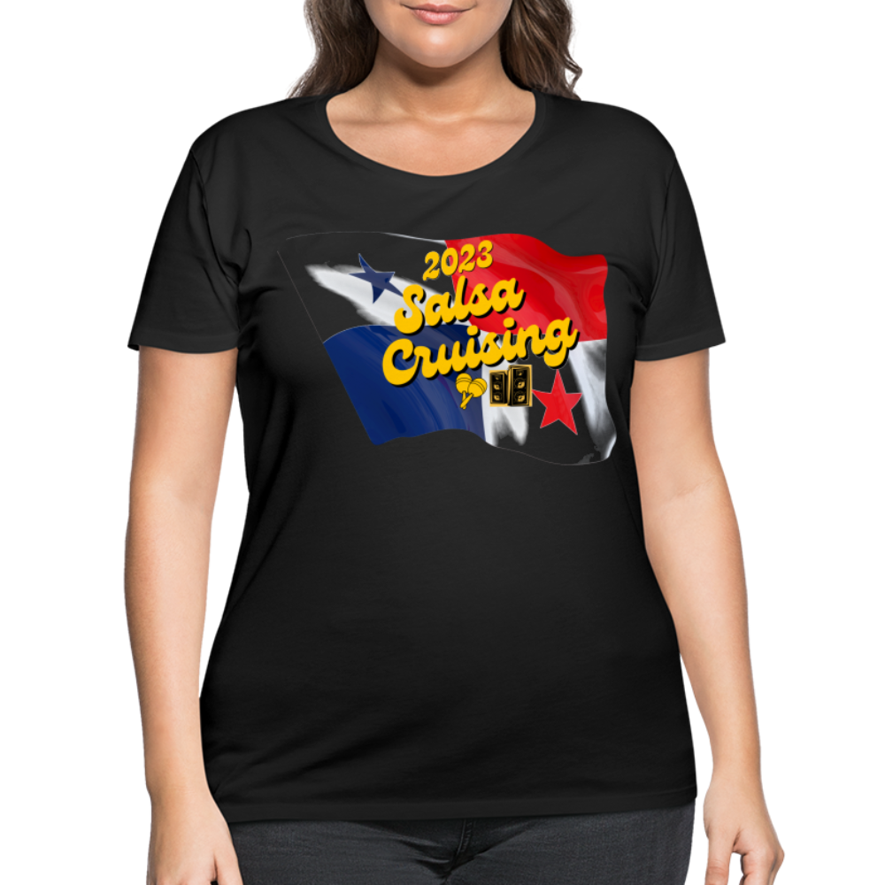New! 2023 Salsa Cruising - Women’s Curvy T-Shirt - black