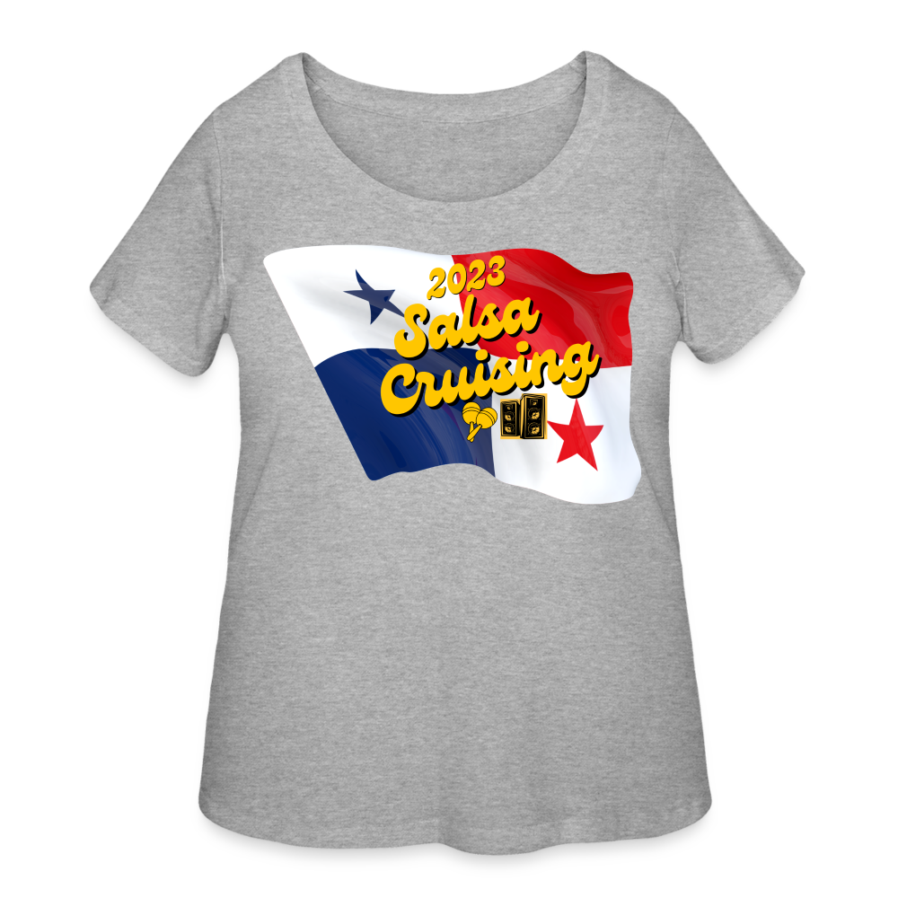 New! 2023 Salsa Cruising - Women’s Curvy T-Shirt - heather gray