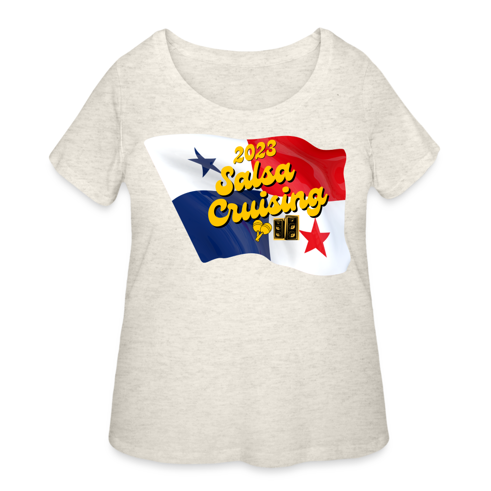 New! 2023 Salsa Cruising - Women’s Curvy T-Shirt - heather oatmeal