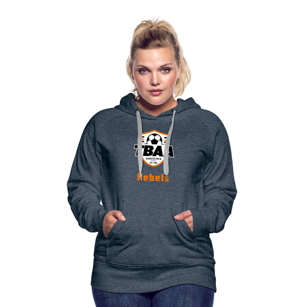 TBAA Rebels Women’s Premium Hoodie - heather denim