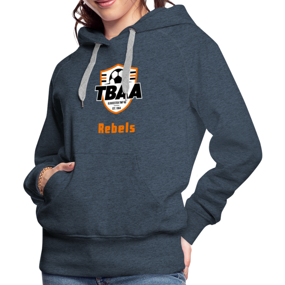 TBAA Rebels Women’s Premium Hoodie - heather denim