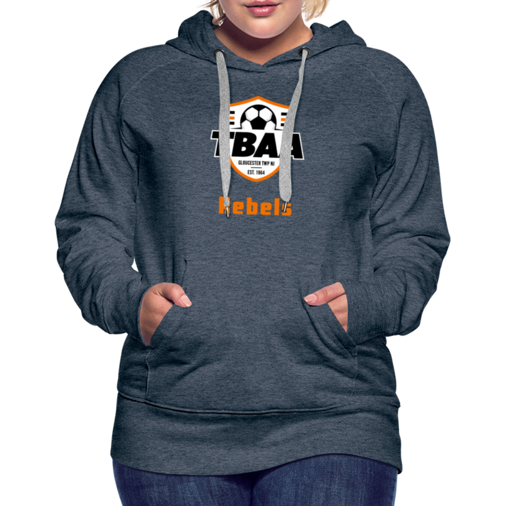 TBAA Rebels Women’s Premium Hoodie - heather denim