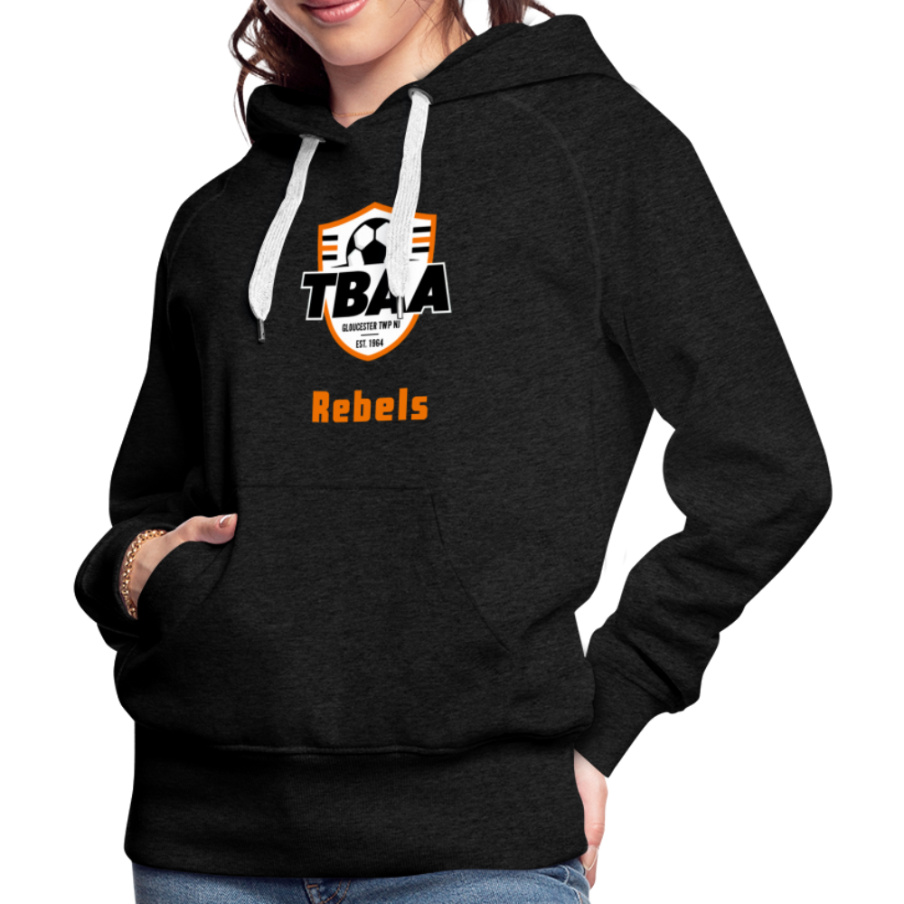 TBAA Rebels Women’s Premium Hoodie - charcoal grey