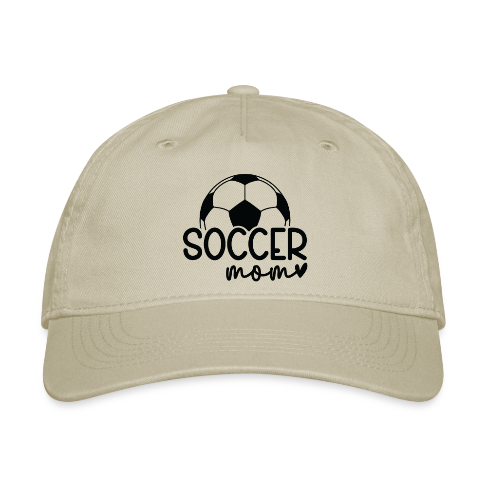 Soccer Mom - Organic Baseball Cap - khaki