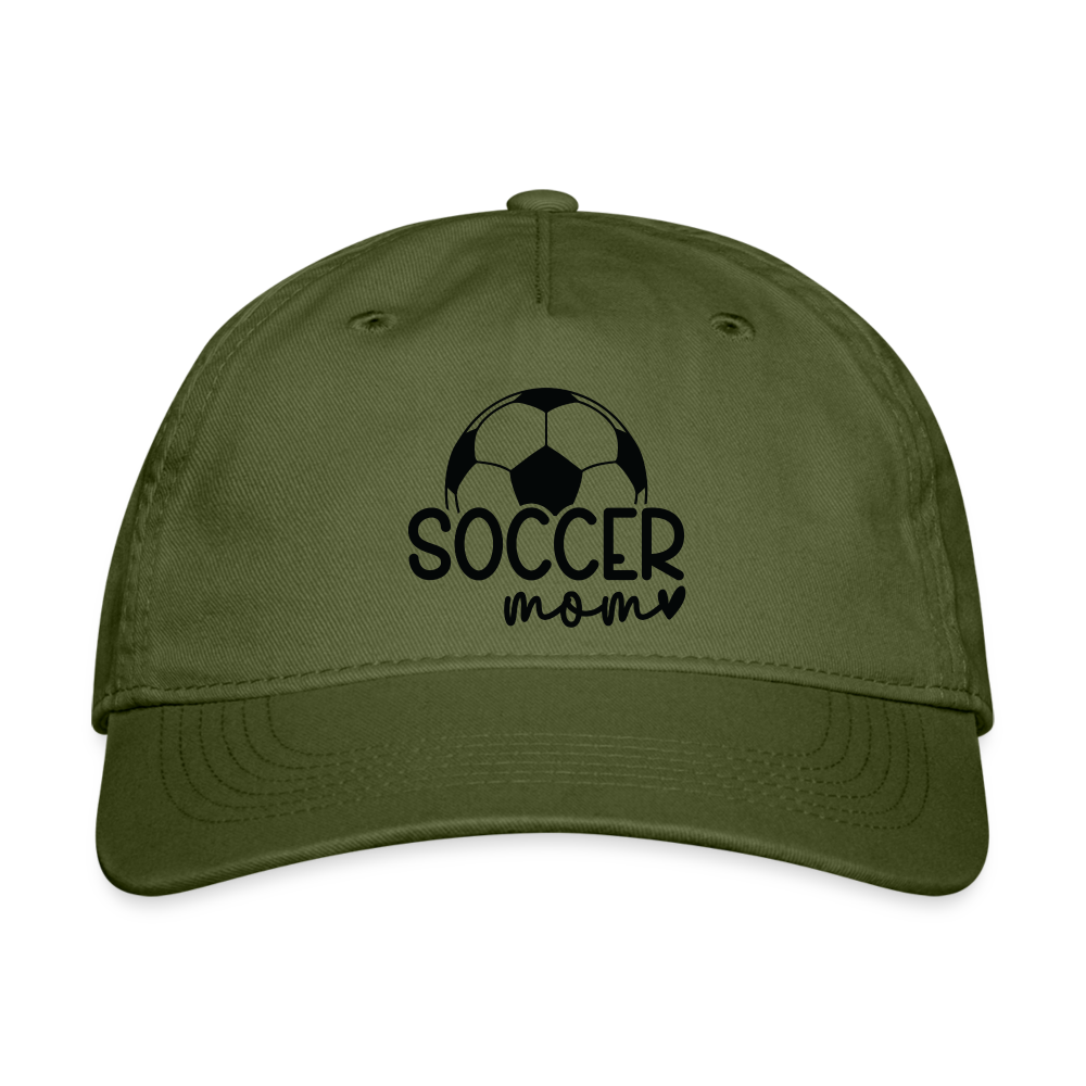 Soccer Mom - Organic Baseball Cap - olive green