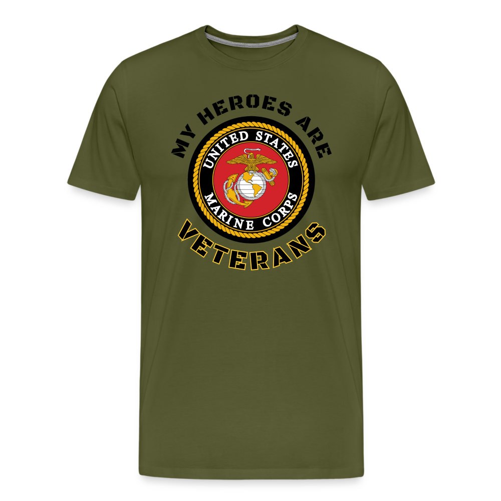My USMC Hero: Men's Premium T-Shirt - olive green