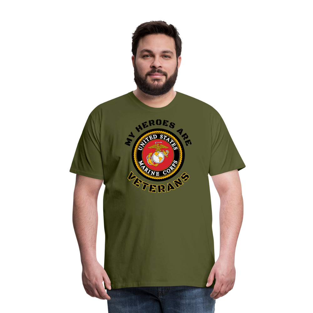 My USMC Hero: Men's Premium T-Shirt - olive green