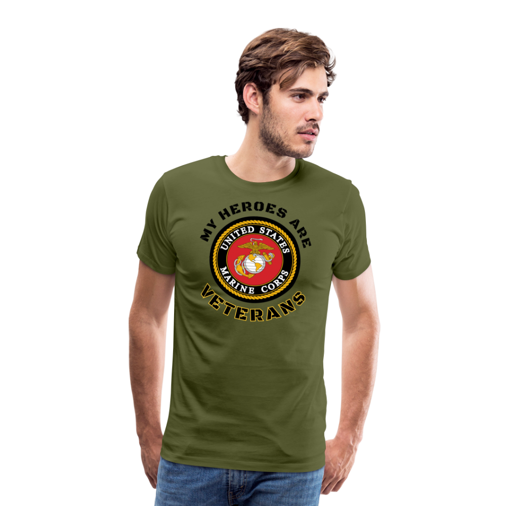 My USMC Hero: Men's Premium T-Shirt - olive green
