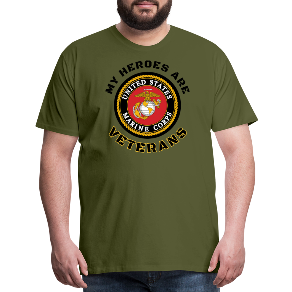 My USMC Hero: Men's Premium T-Shirt - olive green