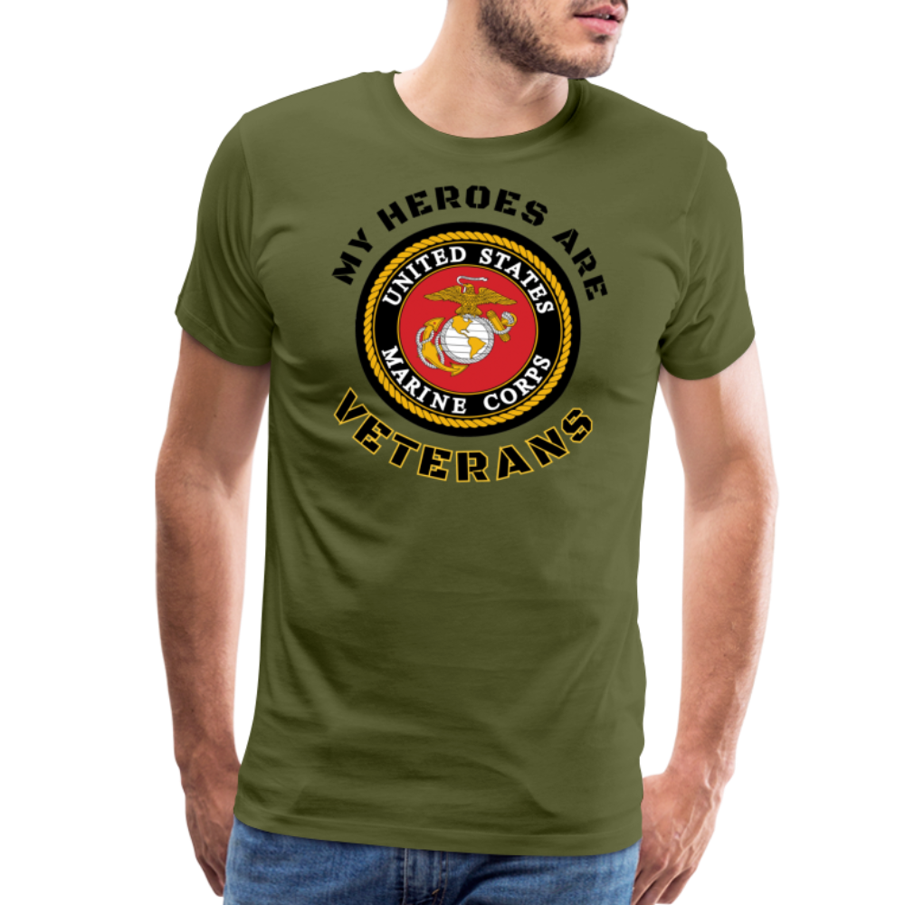 My USMC Hero: Men's Premium T-Shirt - olive green