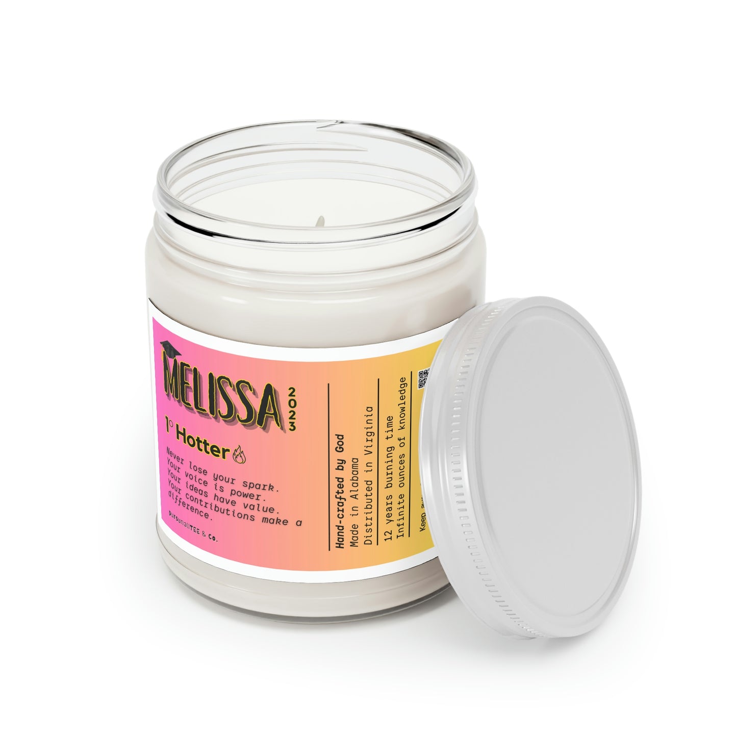 Grad, Never Lose Your Spark - Custom #2 Scented Candles, 9oz