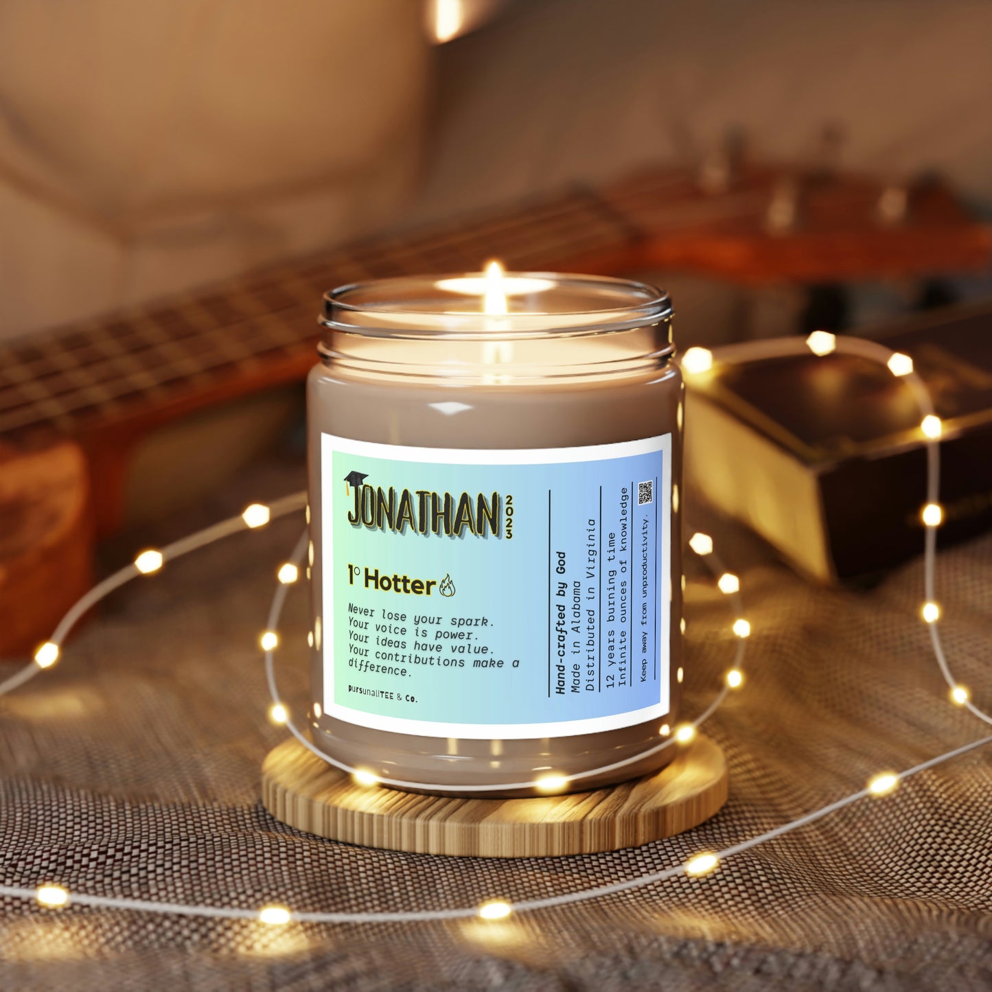 Grad, Never Lose Your Spark - Custom #3 Scented Candles, 9oz