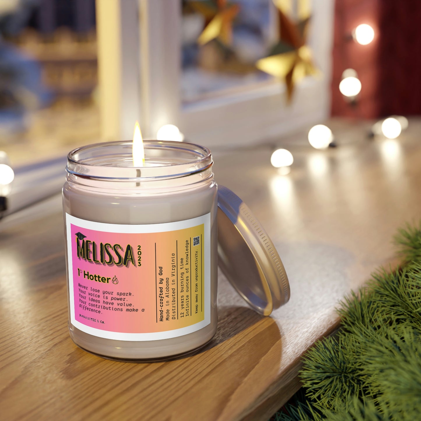 Grad, Never Lose Your Spark - Custom #2 Scented Candles, 9oz