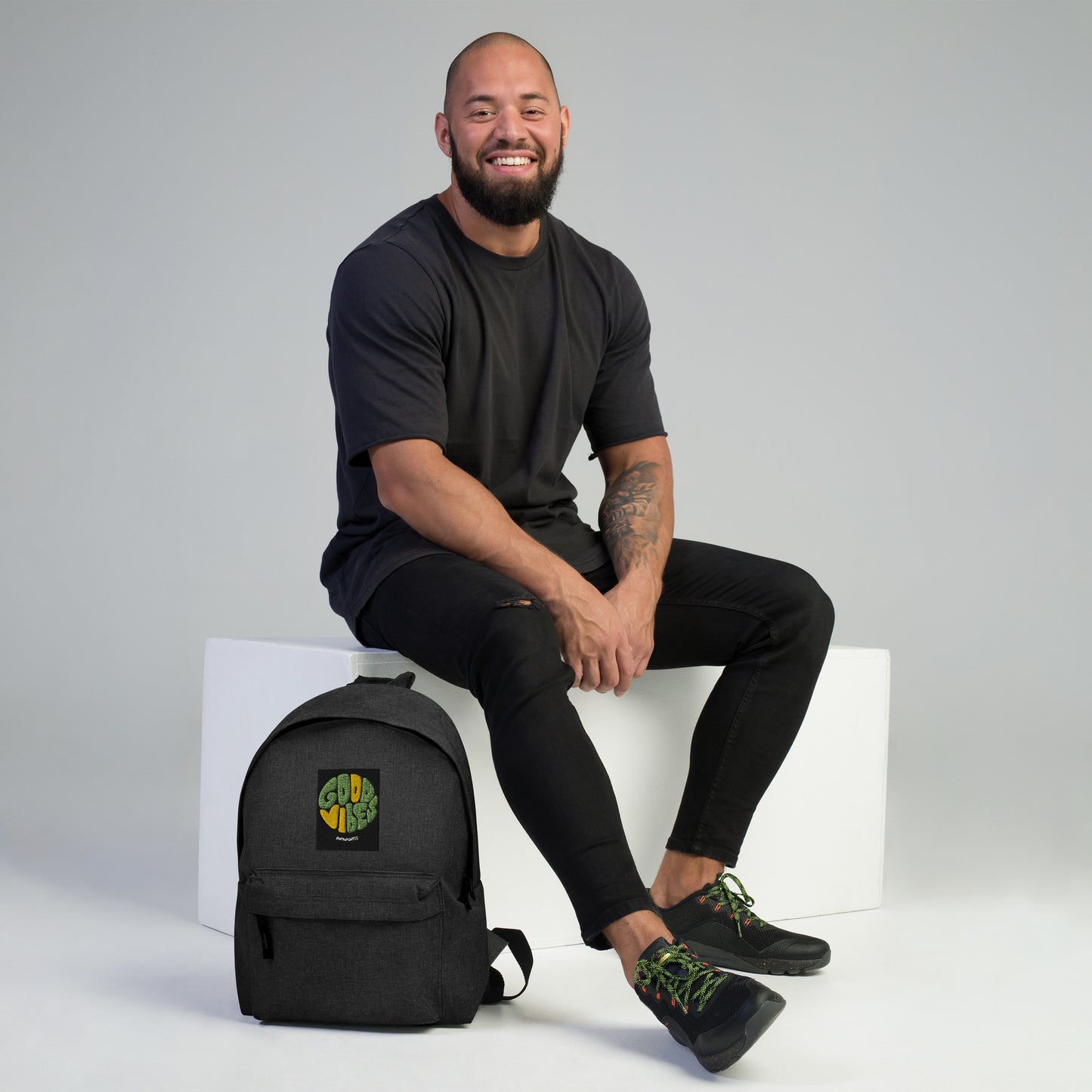 Good Vibes - Embroidered Backpack