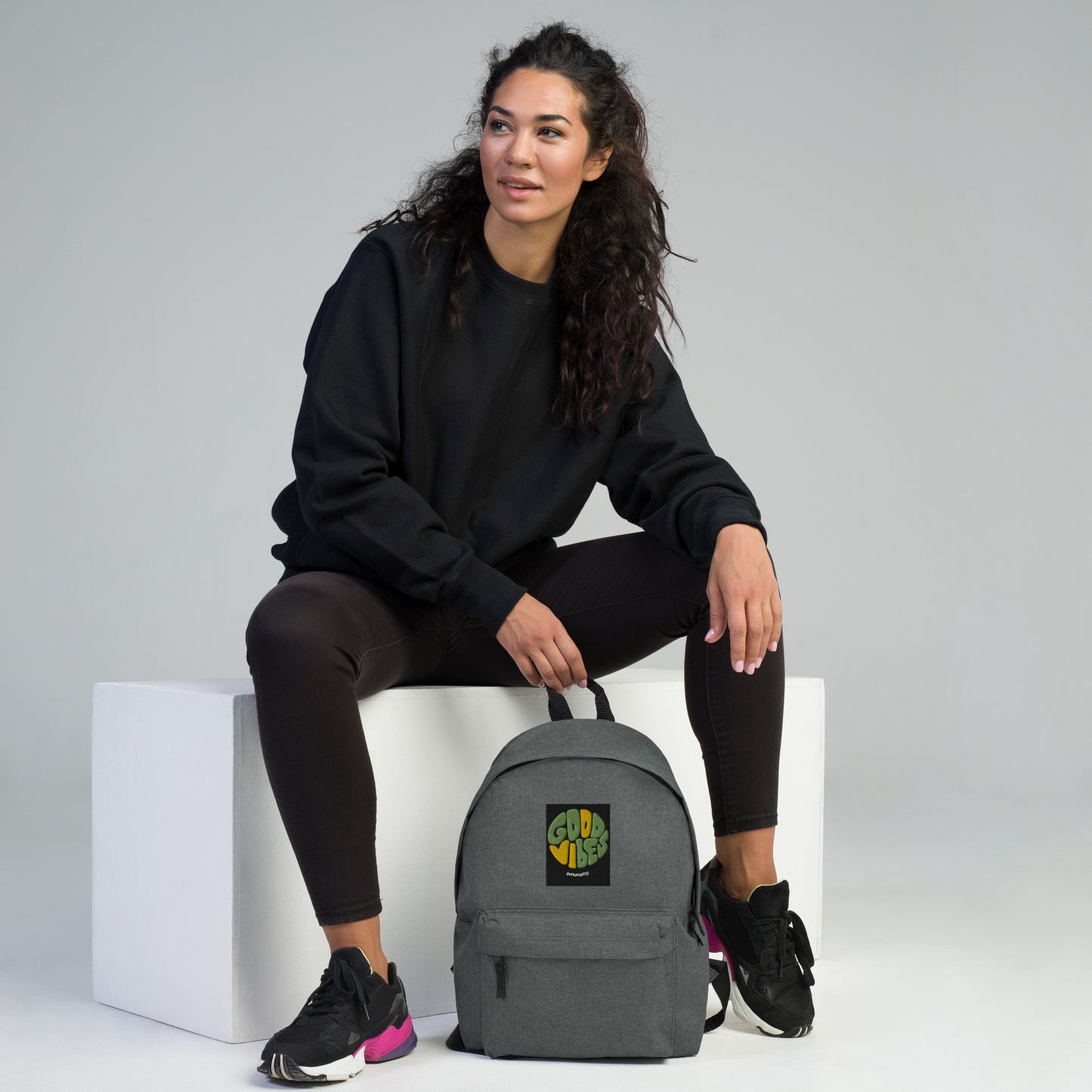 Good Vibes - Embroidered Backpack