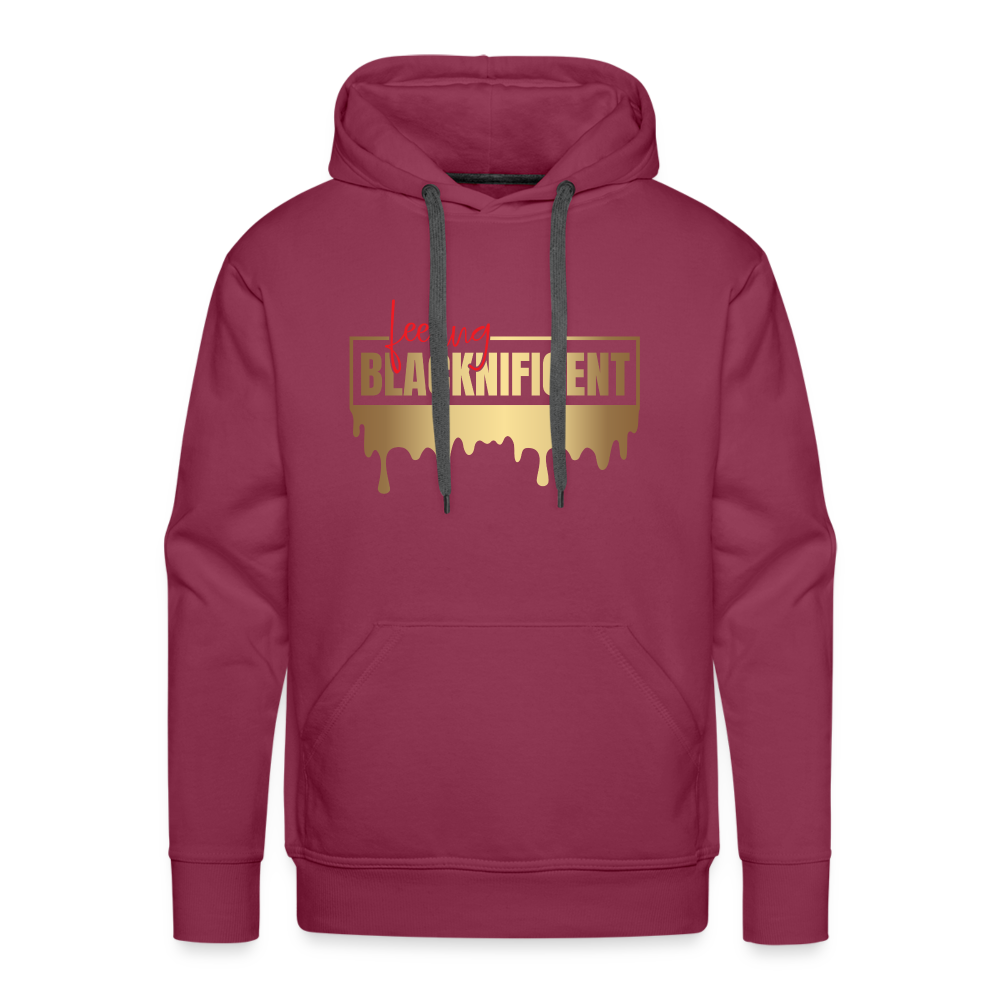 Feeling Blacknificent - Men’s Premium Hoodie - burgundy
