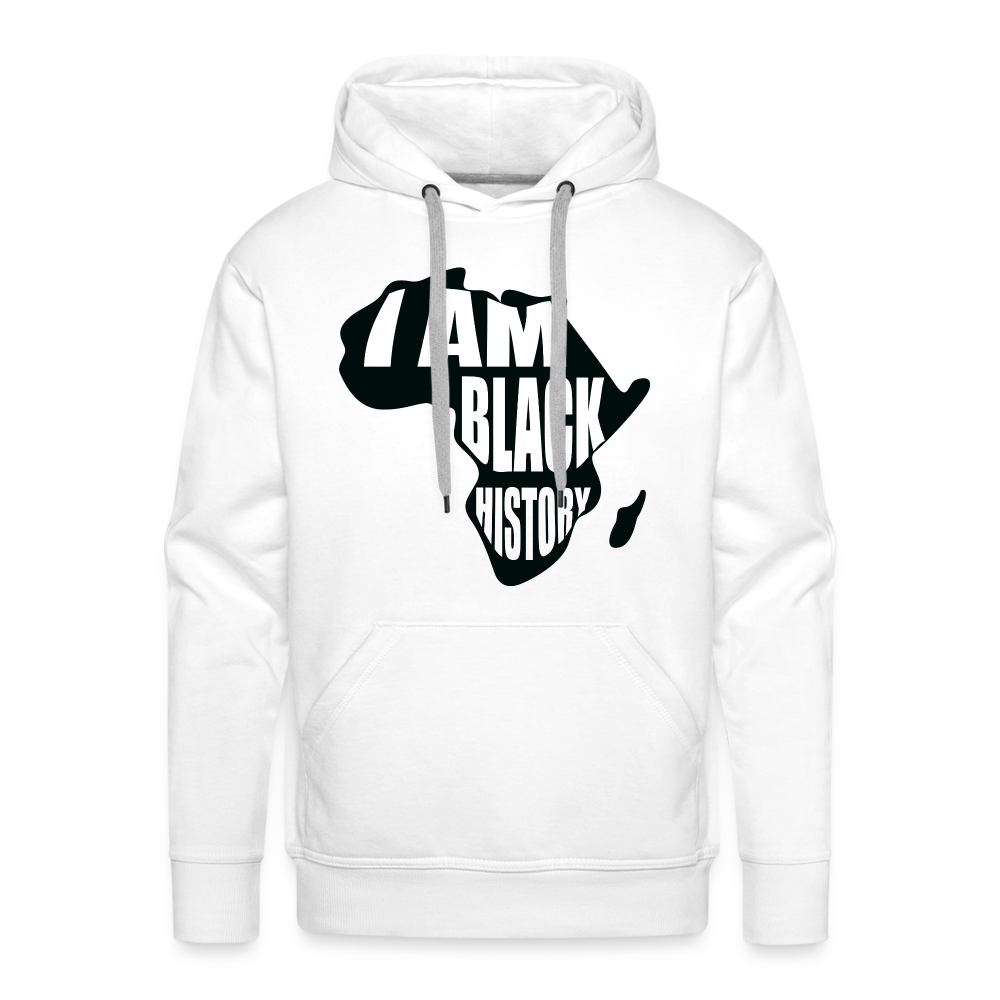 I am Black History - Men’s Premium Hoodie - white