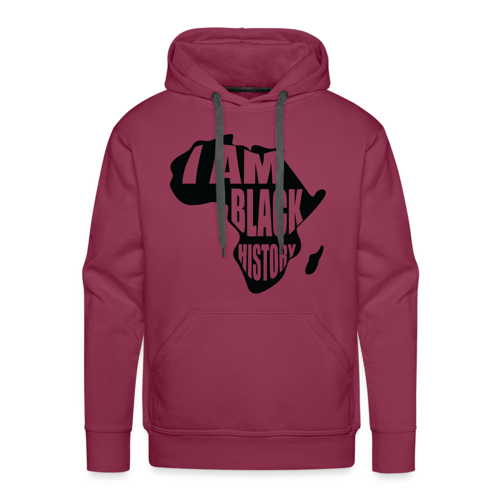 I am Black History - Men’s Premium Hoodie - burgundy