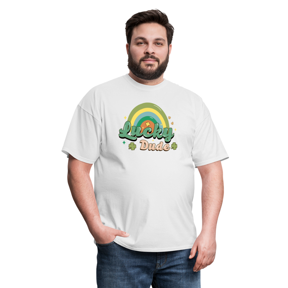 Lucky Dude - Unisex Classic T-Shirt - white