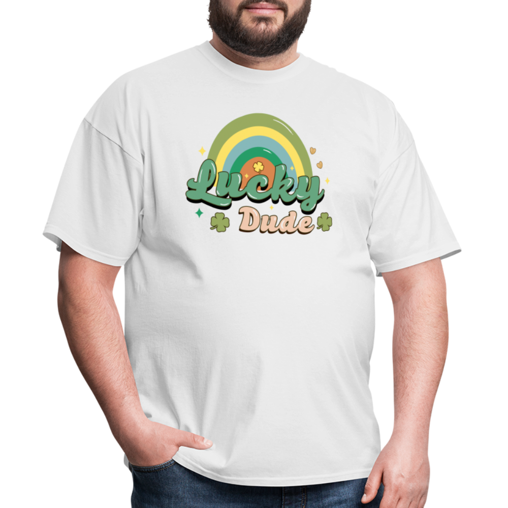 Lucky Dude - Unisex Classic T-Shirt - white