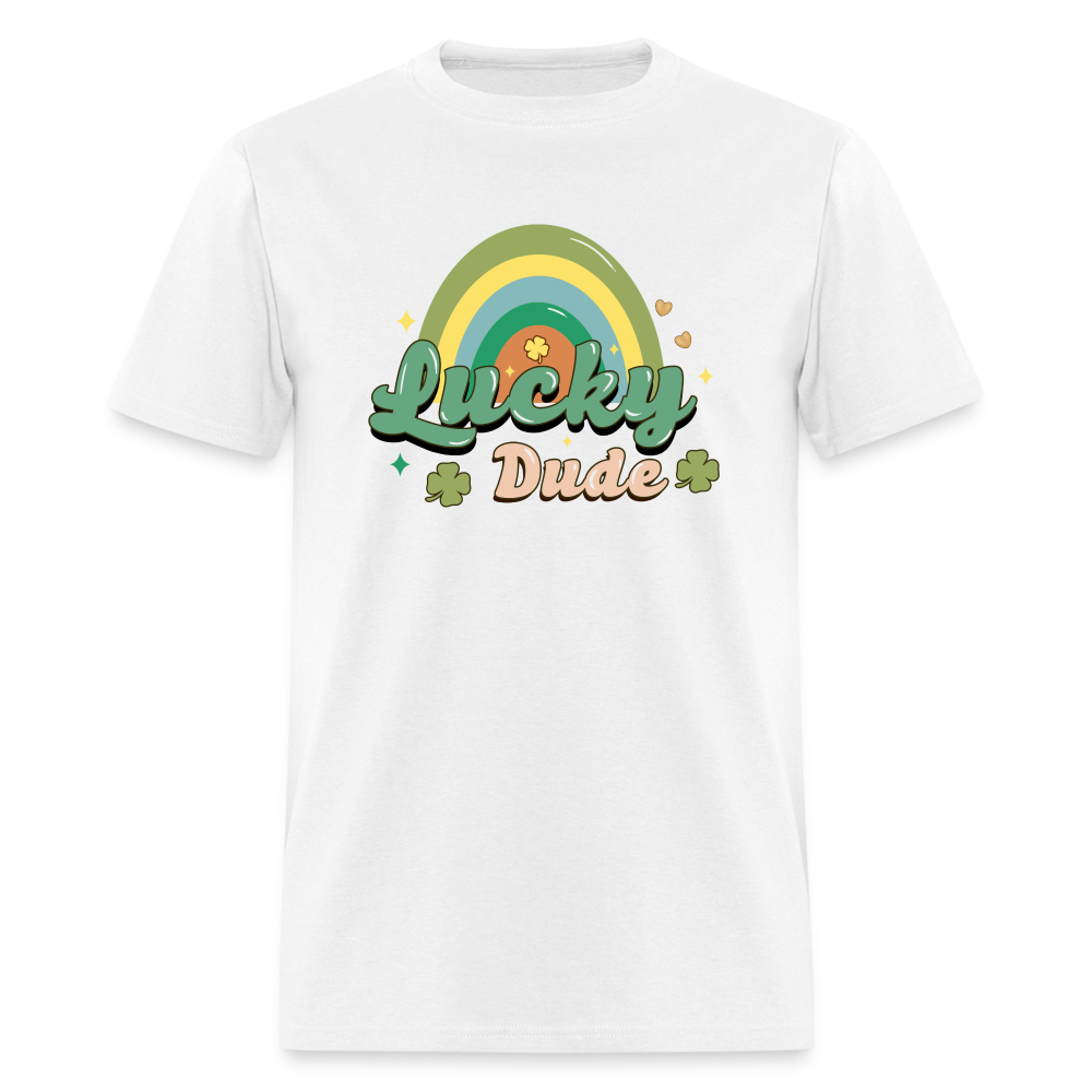 Lucky Dude - Unisex Classic T-Shirt - white