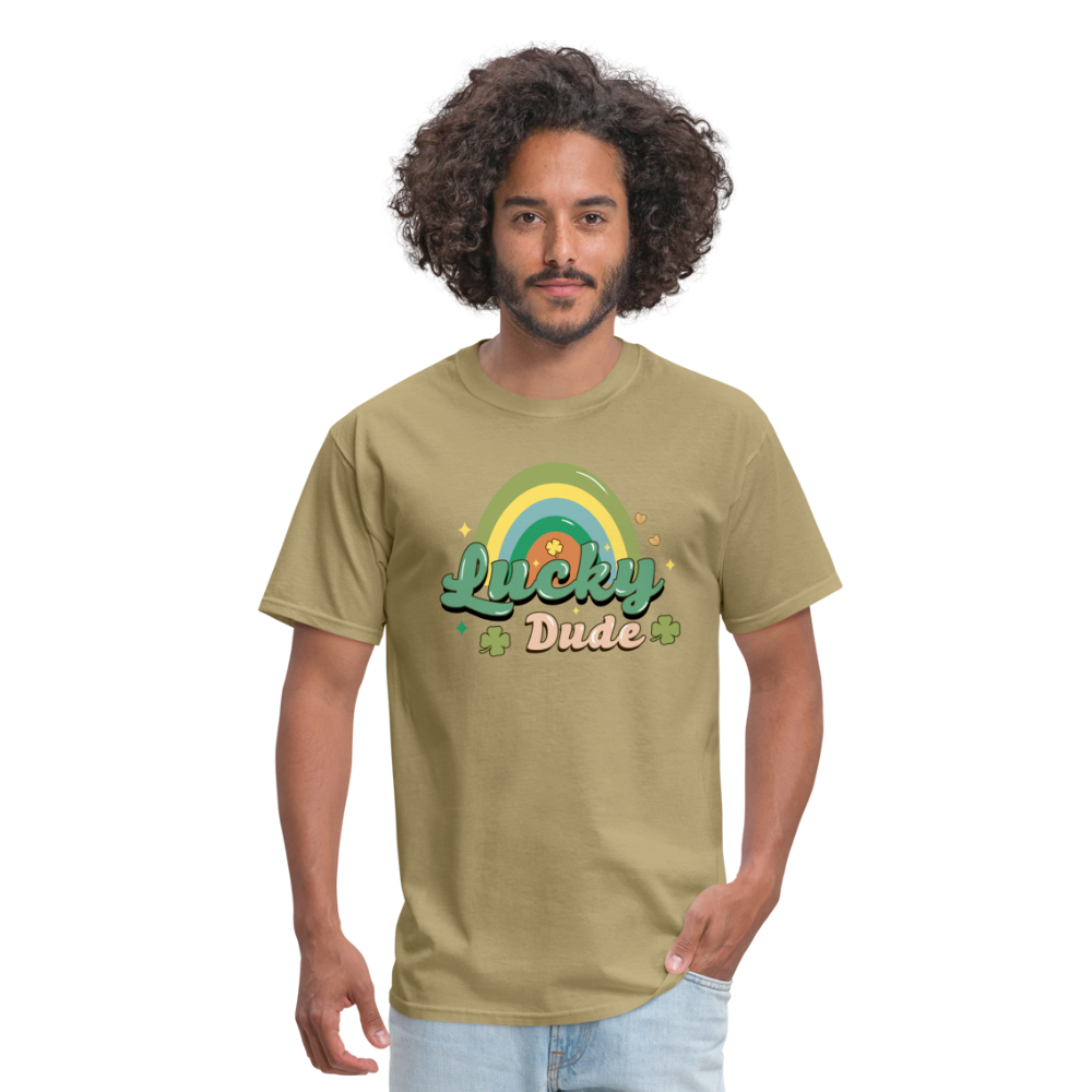 Lucky Dude - Unisex Classic T-Shirt - khaki