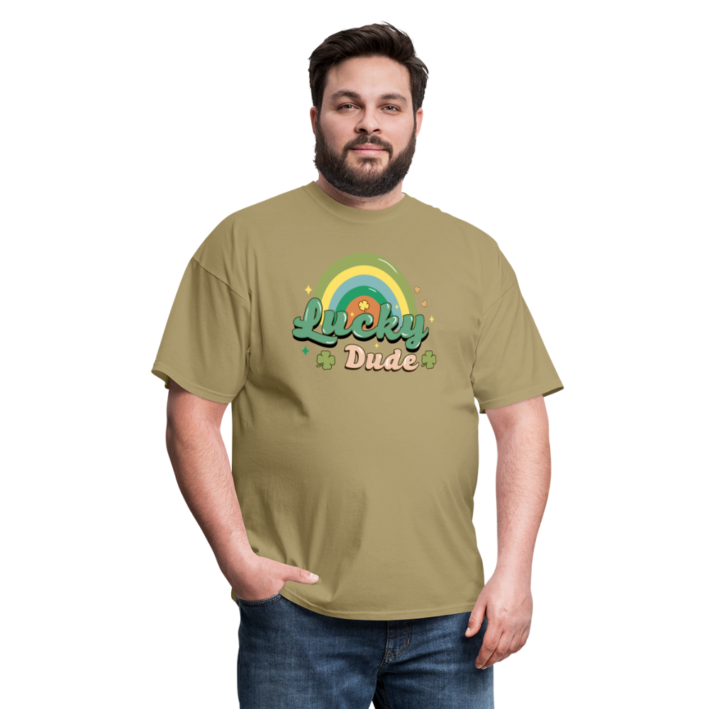Lucky Dude - Unisex Classic T-Shirt - khaki