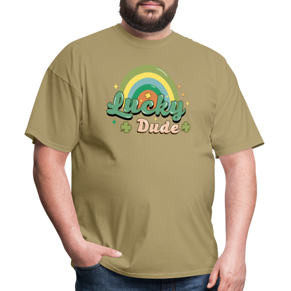 Lucky Dude - Unisex Classic T-Shirt - khaki