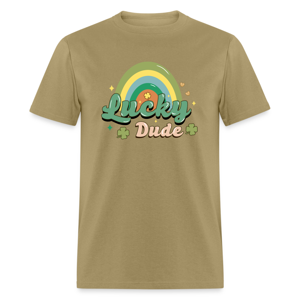 Lucky Dude - Unisex Classic T-Shirt - khaki
