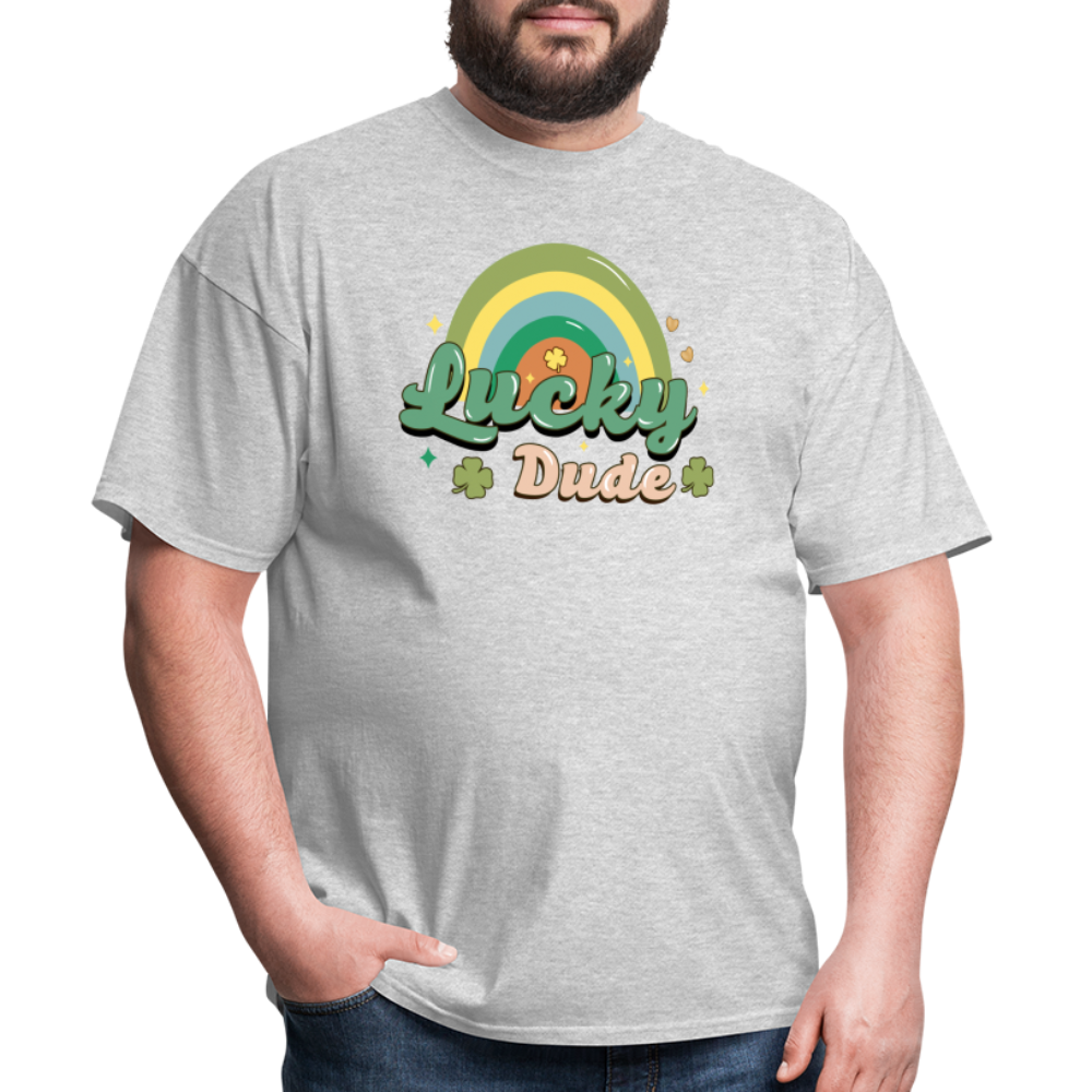 Lucky Dude - Unisex Classic T-Shirt - heather gray