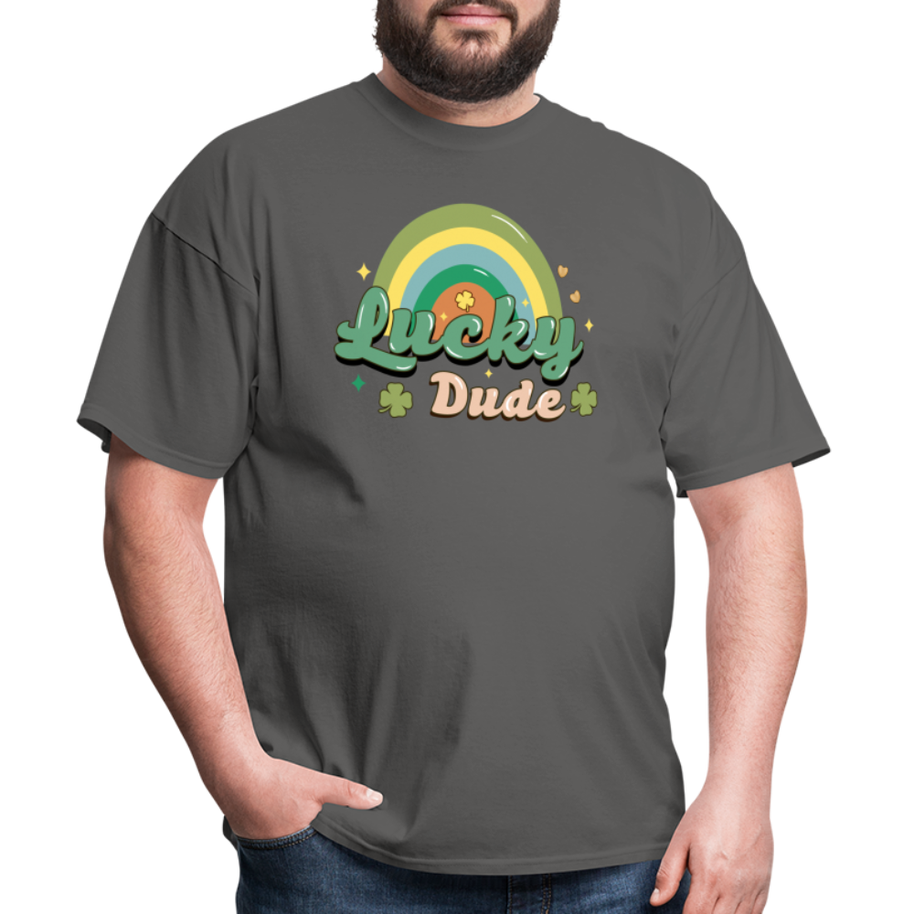Lucky Dude - Unisex Classic T-Shirt - charcoal