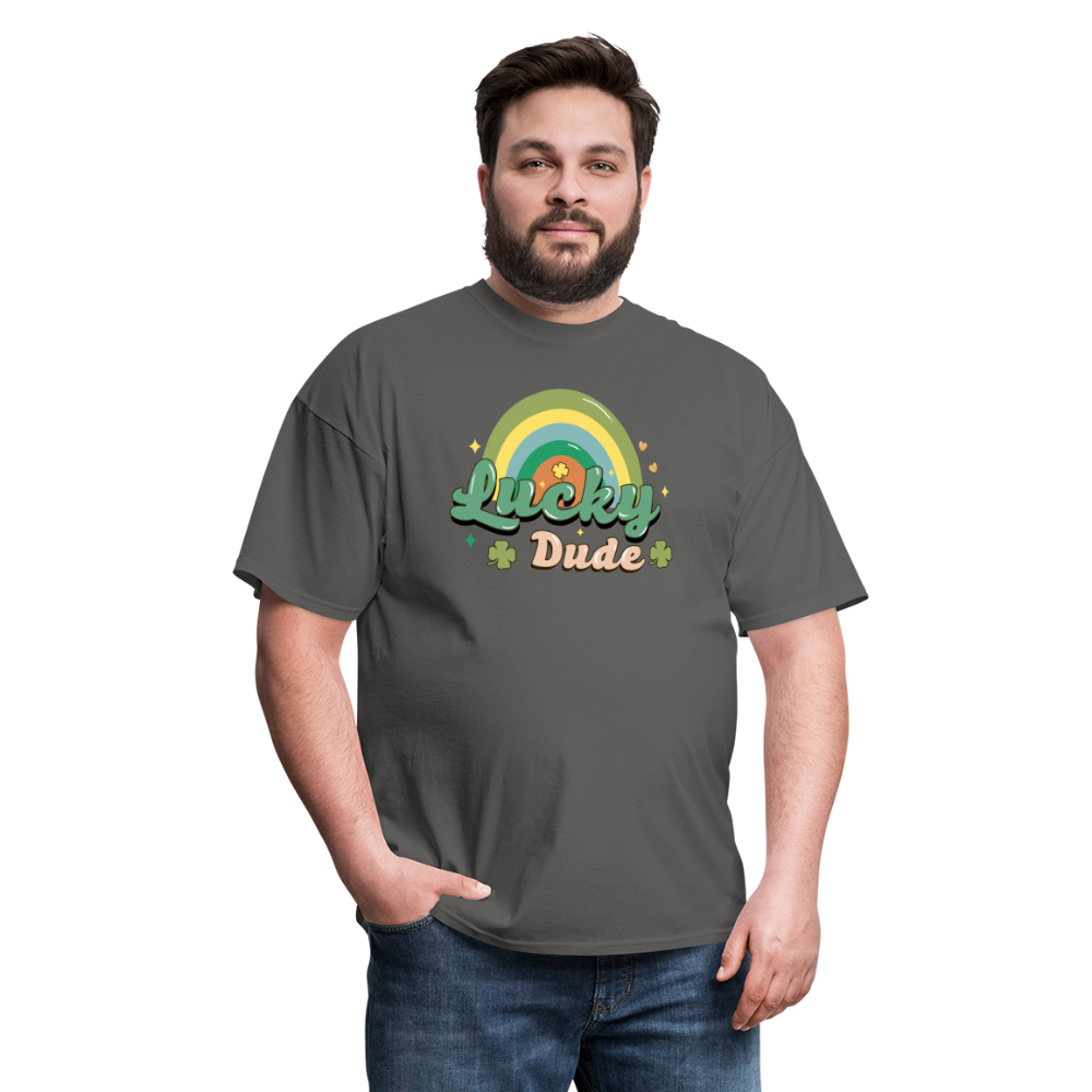 Lucky Dude - Unisex Classic T-Shirt - charcoal