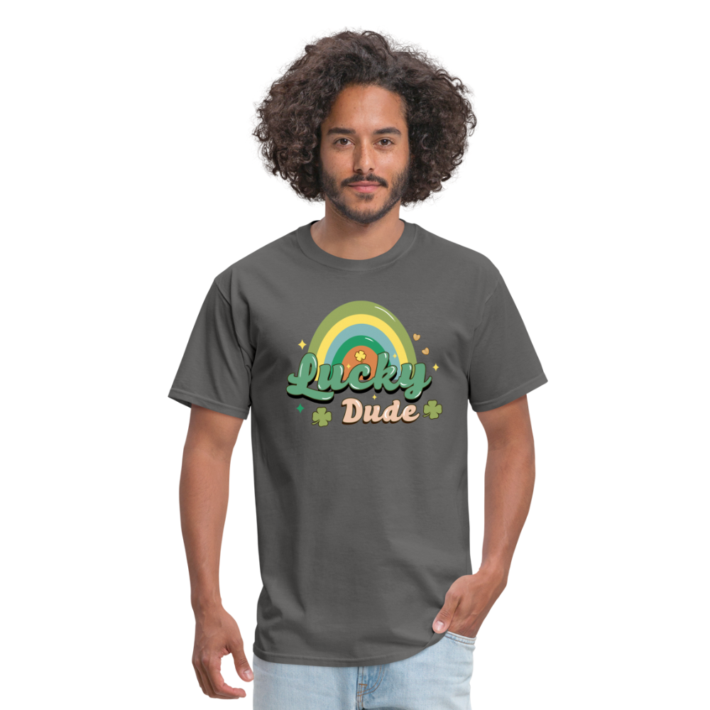 Lucky Dude - Unisex Classic T-Shirt - charcoal